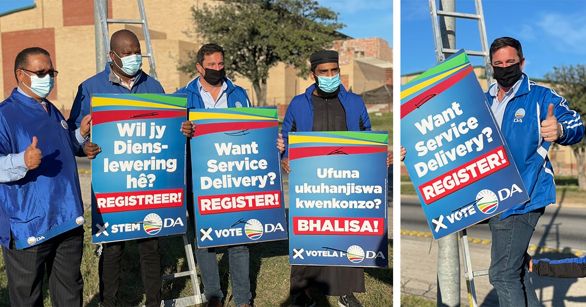 The DA is first out of the blocks with its registration campaign