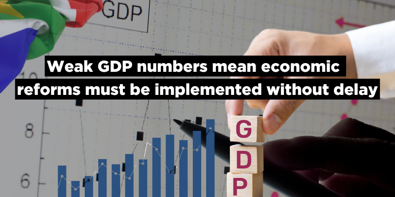 Economics Numbers Weak GDP numbers mean economic reforms must be implemented without delay