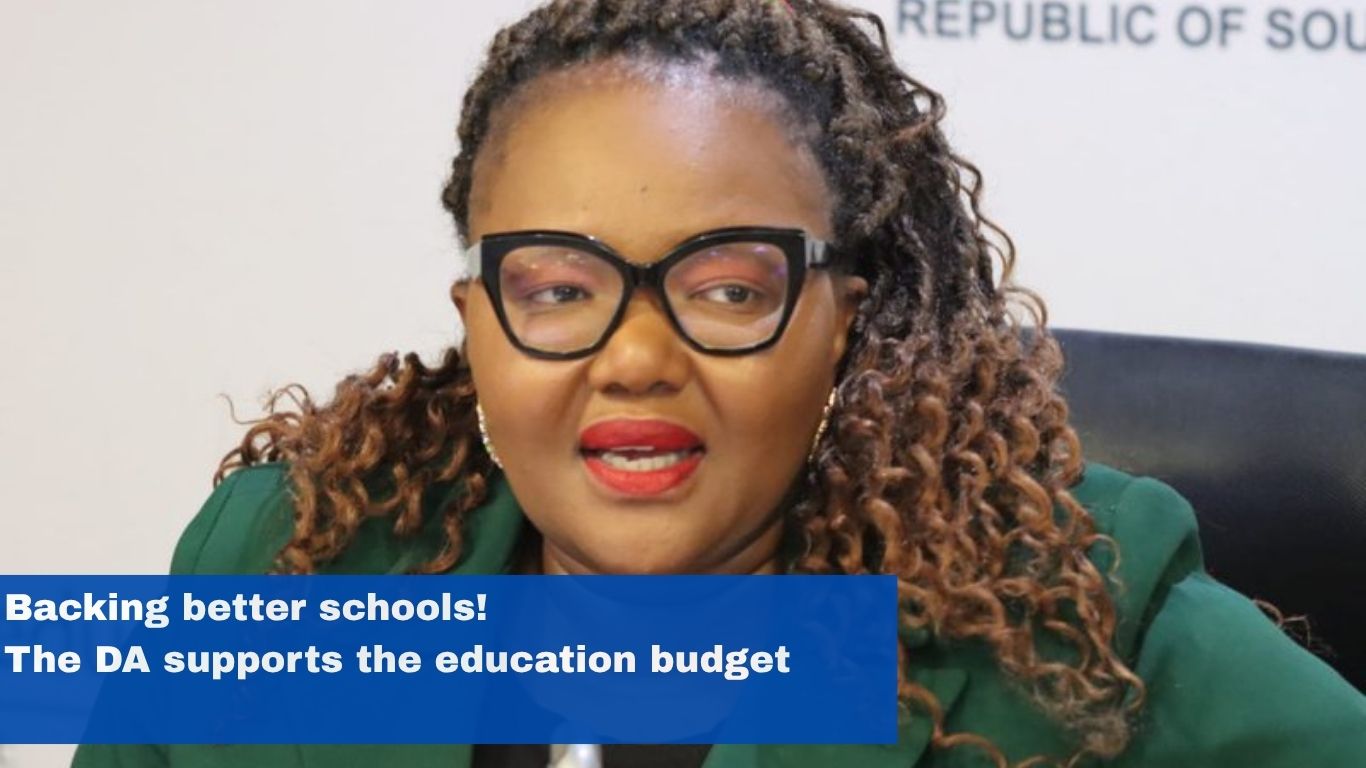 DA supports Basic Education Budget in Parliament today