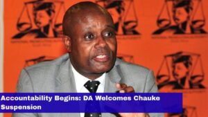 DA welcomes the suspension of South Gauteng NPA Director Adv. Andrew Chauke