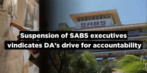 Suspension of SABS executives vindicates DA’s drive for accountability