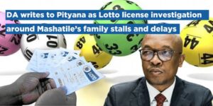 DA writes to Pityana as Lotto license investigation around Mashatile’s family stalls and delays