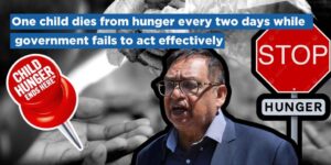 One child dies from hunger every two days while government fails to act effectively