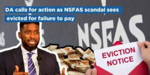 DA calls for action as NSFAS scandal sees students evicted for failure to pay