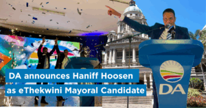 DA announces Haniff Hoosen as eThekwini Mayoral Candidate