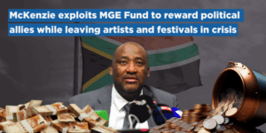 McKenzie exploits MGE Fund to reward political allies while leaving artists and festivals in crisis