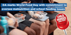 DA marks World Food Day with commitment to oversee malnutrition and school feeding issues