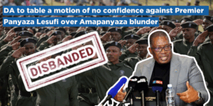 DA to table a motion of no confidence against Premier Panyaza Lesufi over Amapanyaza blunder
