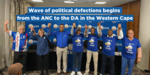Wave of political defections begins from the ANC to the DA in the Western Cape