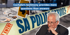 Cachalia’s testimony provides more questions than answers