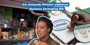 DA demands Minister withdraw Business Strangling Bill