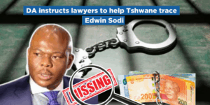 DA instructs lawyers to help Tshwane trace Edwin Sodi