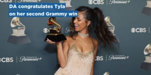 DA congratulates Tyla on her second Grammy win
