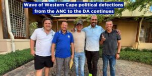 Wave of Western Cape political defections from the ANC to the DA continues
