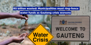 R5 billion wasted: Municipalities must ring-fence water funds as Gauteng crisis worsens