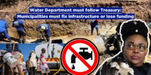 Water Department must follow Treasury: municipalities must fix infrastructure or lose funding