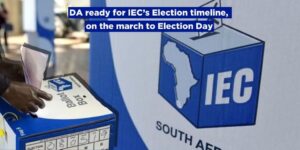 DA ready for IEC’s Election timeline, on the march to Election Day