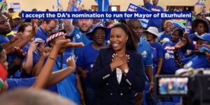 I accept the DA’s nomination to run for Mayor of Ekurhuleni