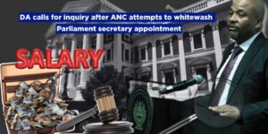 DA calls for inquiry after ANC attempts to whitewash Parliament secretary appointment