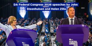 DA Federal Congress 2026 speeches by John Steenhuisen and Helen Zille