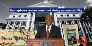 Ramaphosa review must not delay accountability