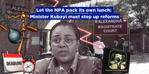 Let the NPA pack its own lunch: Minister Kubayi must step up reforms