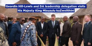 Geordin Hill-Lewis and DA leadership delegation visits His Majesty King Misuzulu kaZwelithini