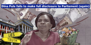 Dina Pule fails to make full disclosure to Parliament (again)