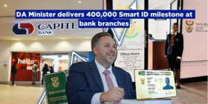 DA Minister delivers 400,000 Smart ID milestone at bank branches
