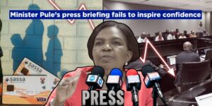 Minister Pule’s press briefing fails to inspire confidence