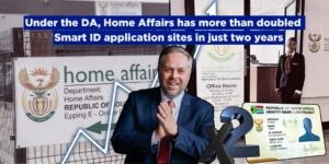 Under the DA, Home Affairs has more than doubled Smart ID application sites in just two years