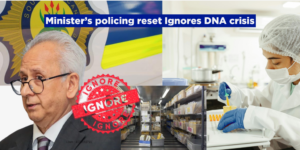 Minister’s policing reset ignores DNA crisis