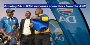 Growing DA in KZN welcomes councillors from the ANC