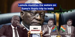 Lamola muddies the waters on Zuma’s Gupta trip to India