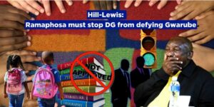 Hill-Lewis: Ramaphosa must stop DG from defying Gwarube