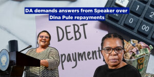 DA demands answers from Speaker over Dina Pule repayments