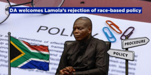 DA welcomes Lamola’s rejection of race-based policy