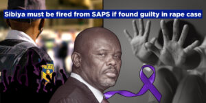 Sibiya must be fired from SAPS if found guilty in rape case