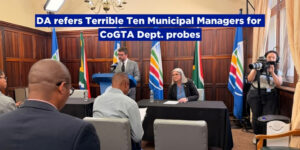 DA refers Terrible Ten Municipal Managers for CoGTA Dept. probes