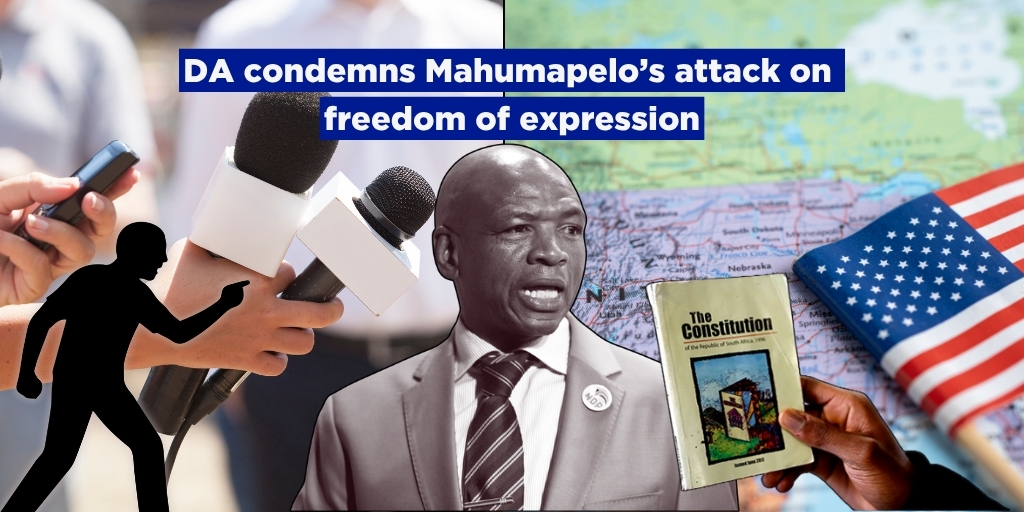 Democratic Alliance Criticizes Mahumapelo Over Freedom of Expression Remarks