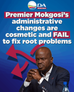 Premier Mokgosi’s administrative changes are cosmetic and fail to fix root problems