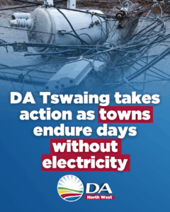 DA Tswaing takes action as towns endure days without electricity