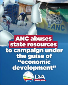 ANC abuses state resources to campaign under the guise of “economic development”