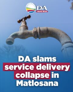 DA slams service delivery collapse in Matlosana