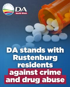 DA stands with Rustenburg residents against crime and drug abuse