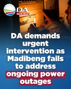 DA demands urgent intervention as Madibeng fails to address ongoing power outages