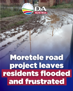 Moretele road project leaves residents flooded and frustrated
