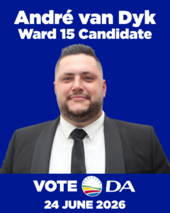 DA’s André van Dyk to contest Rustenburg Ward 15 by-election