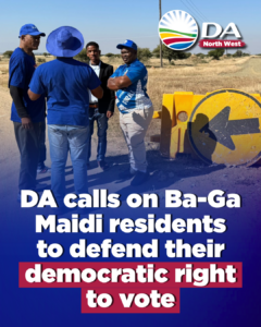 DA calls on Ba-Ga Maidi residents to defend their democratic right to vote