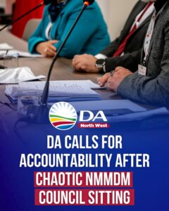 DA calls for accountability after chaotic NMMDM Council Sitting